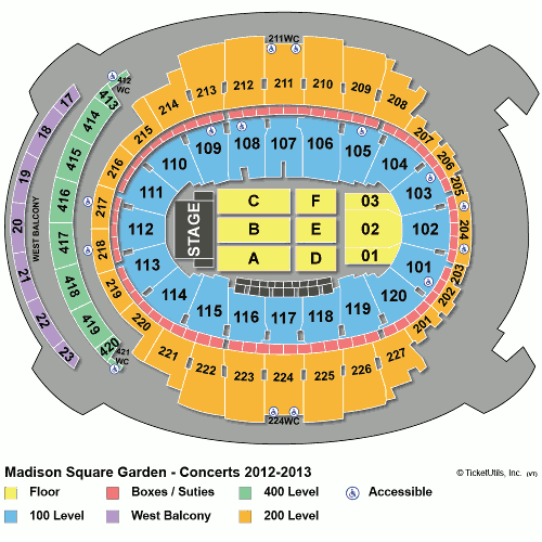 Seating Chart Madison Square Garden, Madison Square Garden Bar Stool Seating