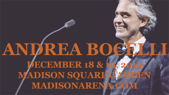 Andrea Bocelli Msg Seating Chart