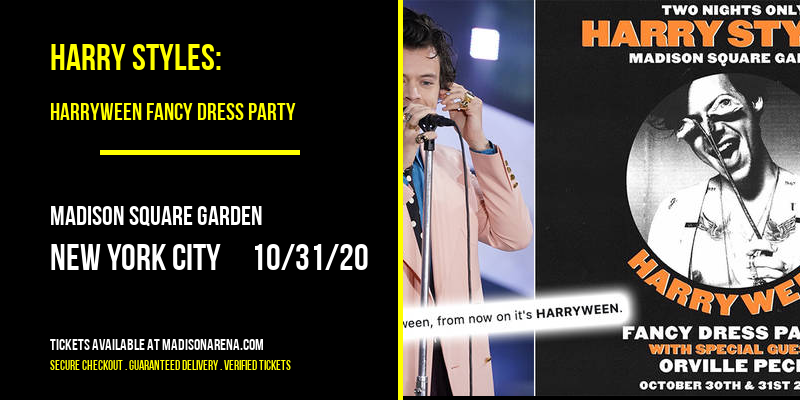 Harry Styles: Harryween Fancy Dress Party at Madison Square Garden tickets Harry Styles: Harryween Fancy Dress Party at Madison Square Garden