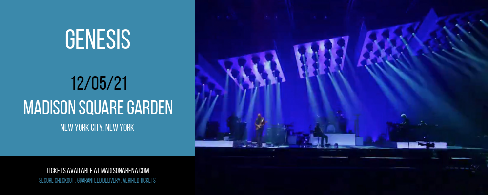 Genesis at Madison Square Garden tickets Genesis at Madison Square Garden