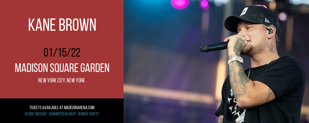 Kane Brown at Madison Square Garden tickets Kane Brown at Madison Square Garden