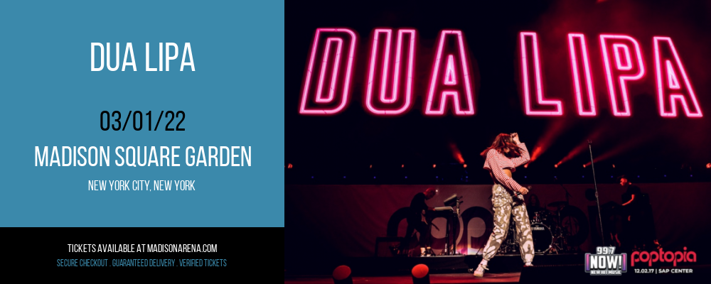 Dua Lipa at Madison Square Garden tickets Dua Lipa at Madison Square Garden