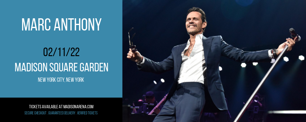 Marc Anthony at Madison Square Garden tickets Marc Anthony at Madison Square Garden