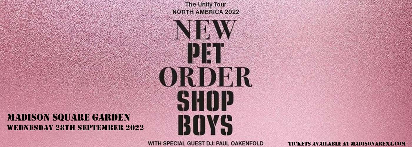 New Order & Pet Shop Boys at Madison Square Garden tickets New Order & Pet Shop Boys at Madison Square Garden