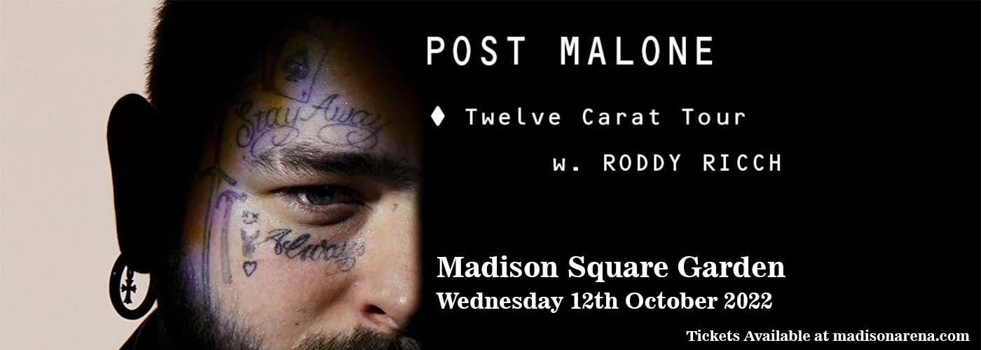 Post Malone at Madison Square Garden tickets Post Malone at Madison Square Garden
