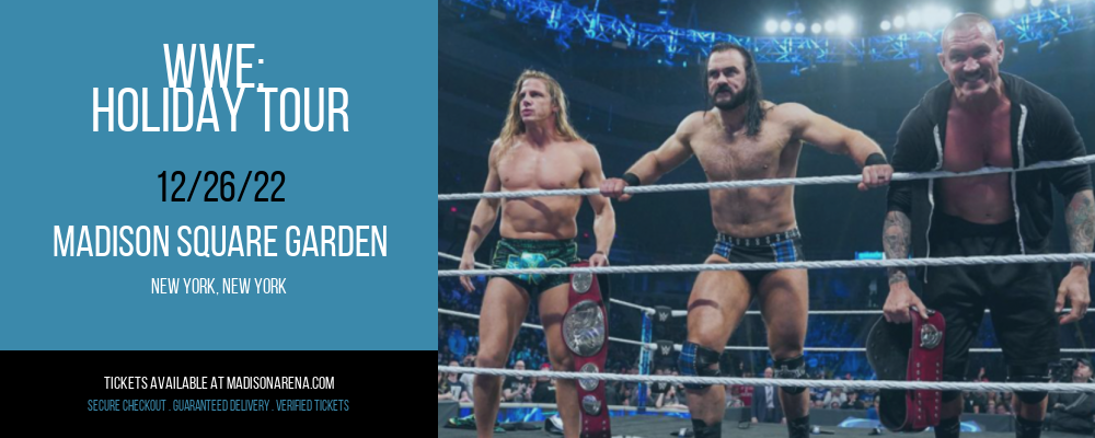 WWE: Holiday Tour at Madison Square Garden tickets WWE: Holiday Tour at Madison Square Garden