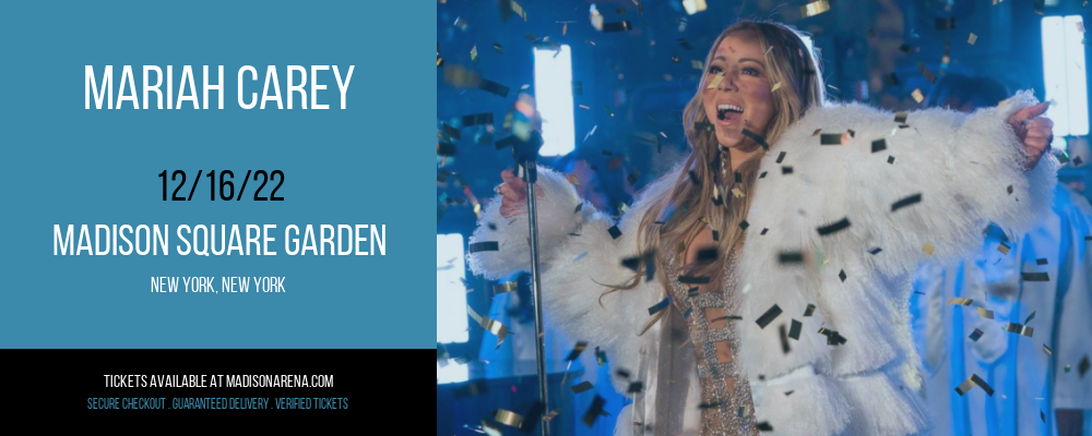 Mariah Carey at Madison Square Garden tickets Mariah Carey at Madison Square Garden