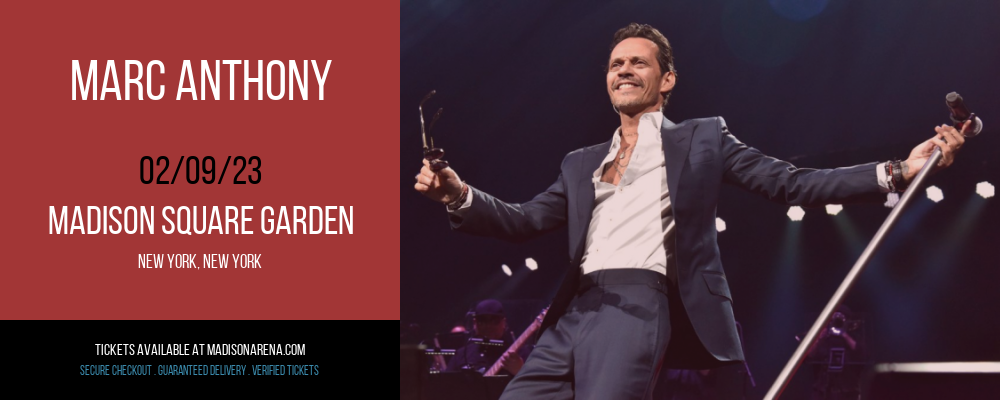 Marc Anthony at Madison Square Garden tickets Marc Anthony at Madison Square Garden