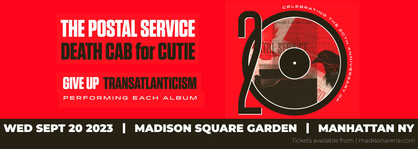 The Postal Service & Death Cab for Cutie at Madison Square Garden tickets The Postal Service & Death Cab for Cutie at Madison Square Garden