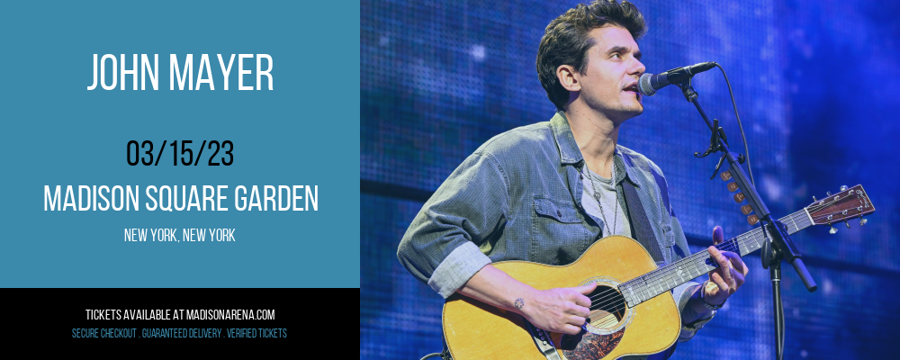 John Mayer at Madison Square Garden tickets John Mayer at Madison Square Garden