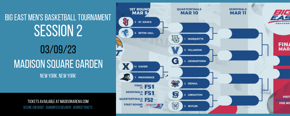 Big East Men's Basketball Tournament - Session 2 [CANCELLED] at Madison Square Garden