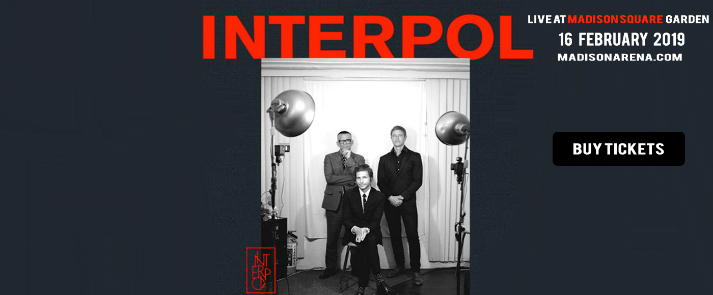 Interpol at Madison Square Garden