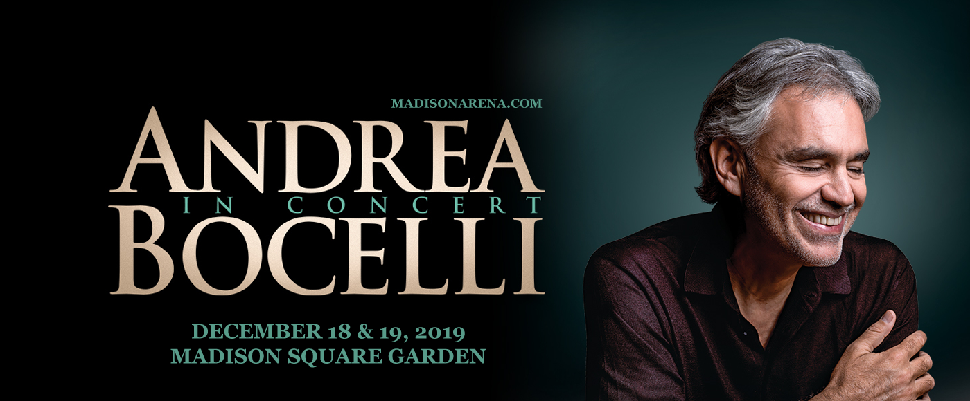 Andrea Bocelli at Madison Square Garden tickets Andrea Bocelli at Madison Square Garden