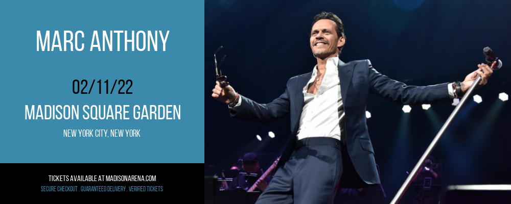 Marc Anthony at Madison Square Garden