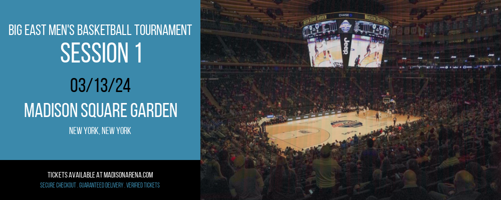 Big East Men's Basketball Tournament - Session 1 at Madison Square Garden