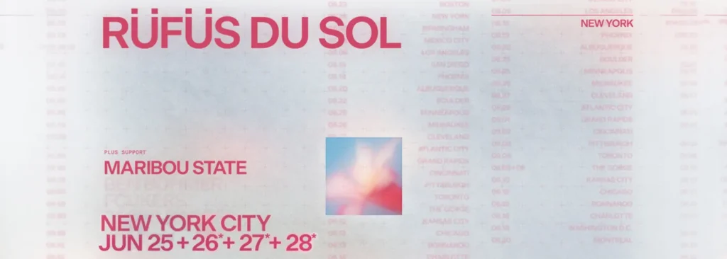 Rufus Du Sol at Madison Square Garden